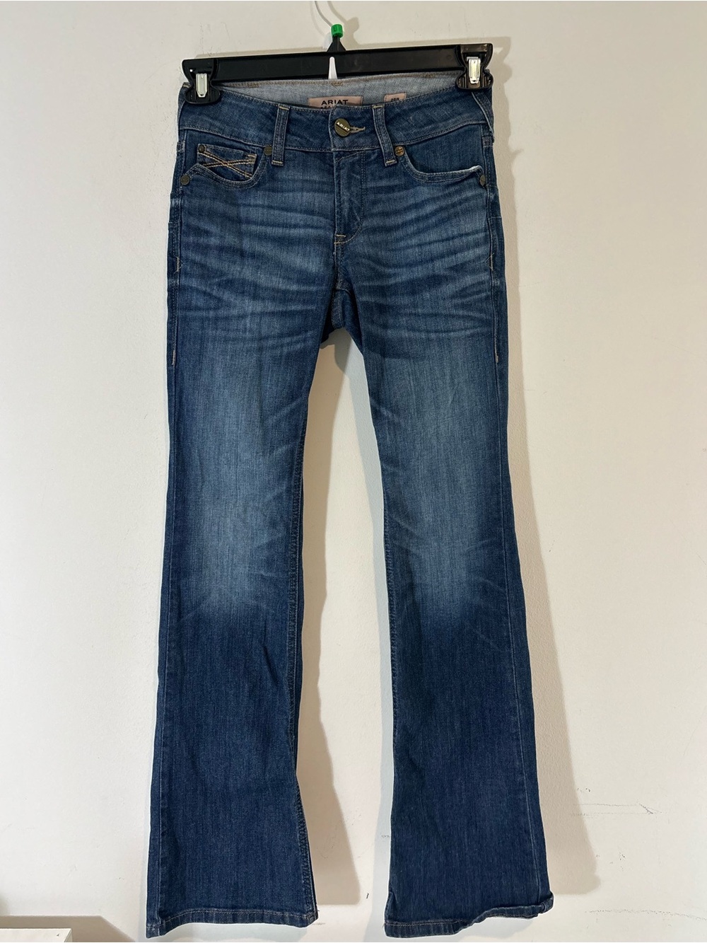 Ariat Women 25 Regular Perfect Rise Bootcut Dark Blue Jeans Denim Western Casual
